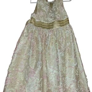 Cream girl formal dress #6x